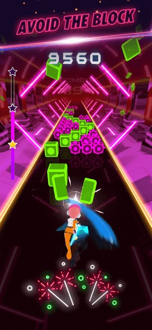 Chặt các khối nhịp điệu và tránh chướng ngại