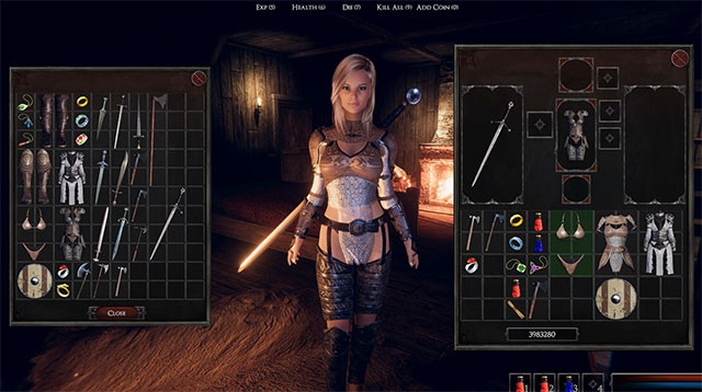 Tùy chỉnh diện mạo, trang phục và vũ khí cho nữ anh hùng trong Beauty And Violence: Valkyries game