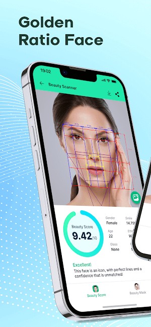 Beauty Scanner so sánh khuôn mặt bạn với khuôn mặt tỷ lệ vàng
