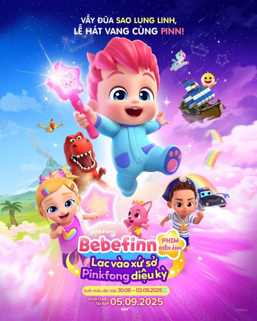 Poster phim Bebefinn phim điện ảnh: Lạc vào xứ sử Pinkfong diệu kỳ