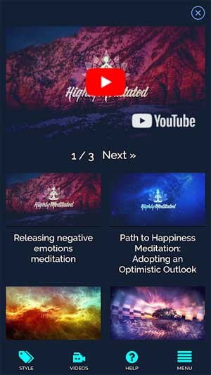 App có nhiều phương pháp thiền đa dạng