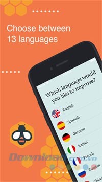 Có sẵn 13 thứ tiếng