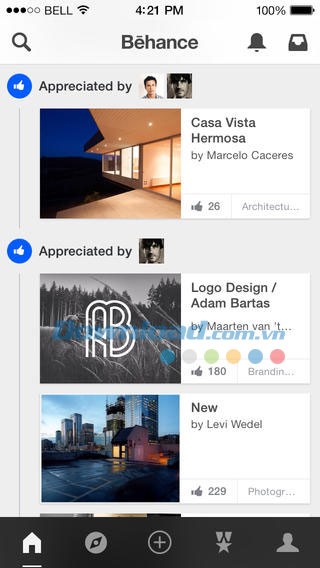 Behance cho iOS