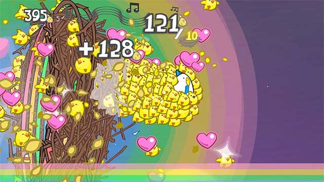 Bảo vệ đàn gà trong tổ và tìm cách thu thập càng nhiều kẹo ngô càng tốt