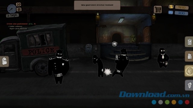 Hình ảnh cảnh sát không khoan nhượng trong game chiến thuật phiêu lưu Beholder