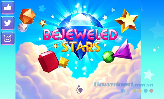Chơi game Bejeweled Stars trên Facebook