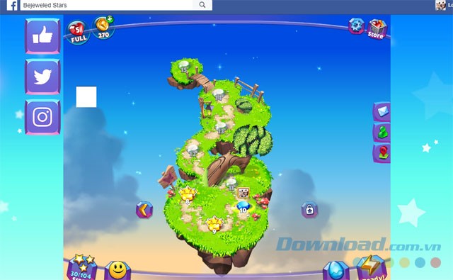 Bản đồ game Bejeweled Stars