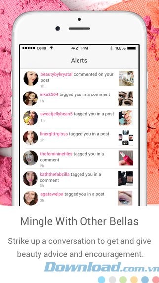 Tương tác với người dùng Bellashoot