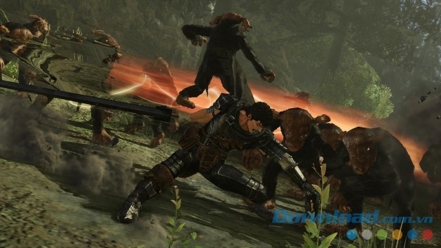 Sử dụng thanh kiếm khổng lồ một cách nhuần nhuyễn trong game hành động mới BERSERK and the Band of the Hawk cho máy tính