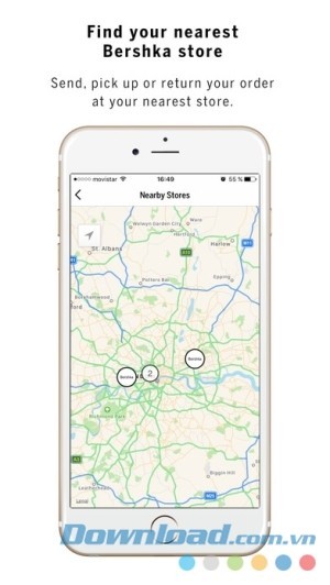 Bản đồ Bershka cho iOS