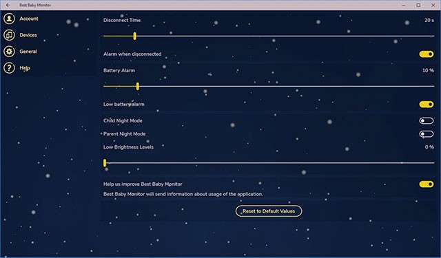 Cá nhân hóa ứng dụng Best Baby Monitor để đáp ứng nhu cầu sử dụng của bạn