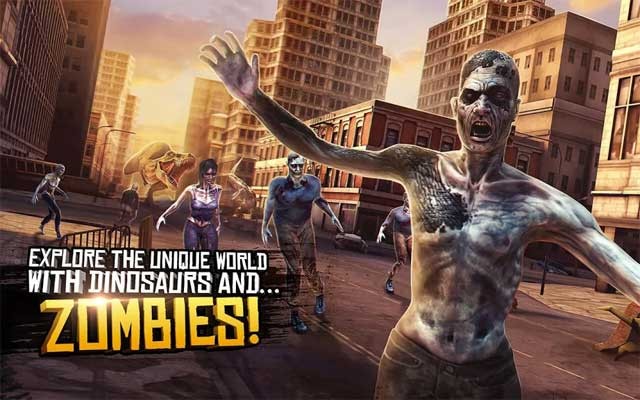 Khám phá một thế giới độc đáo đầy rẫy khủng long và zombie