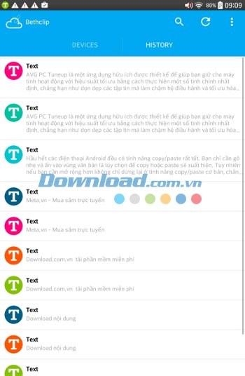 Quản lý clipboard BethClip for Android