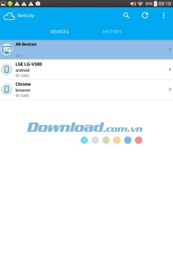 Quản lý clipboard trên nhiều thiết bị với BethClip