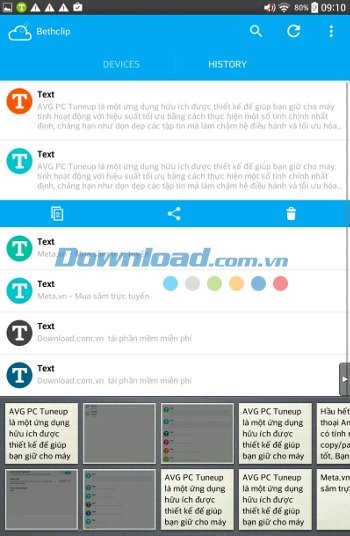 Xem lại clipboard với BethClip