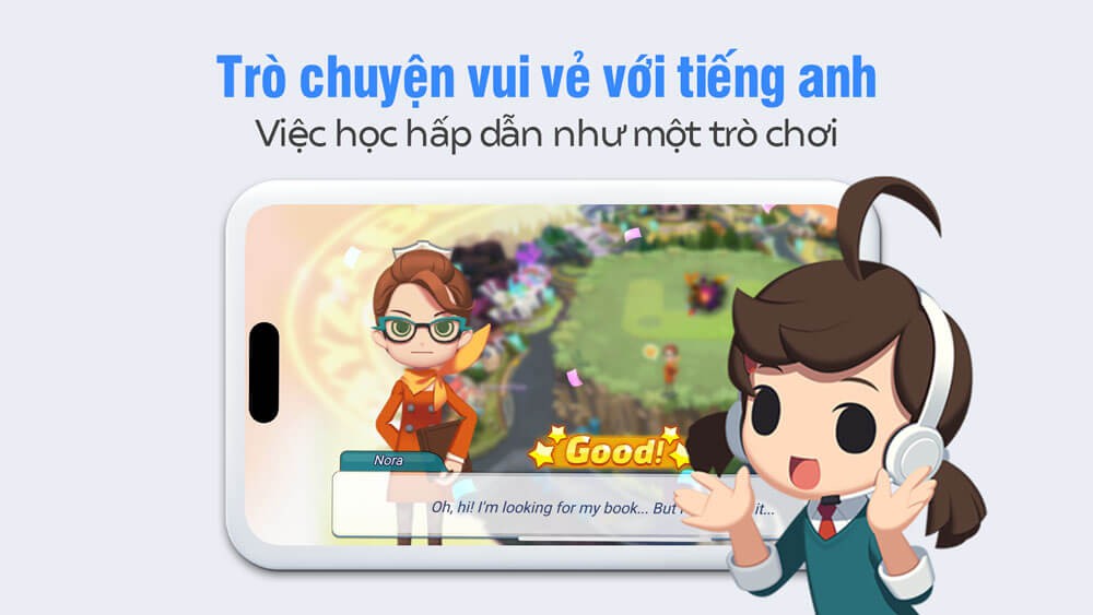 Ứng dụng học Tiếng Anh giao tiếp nhập vai với nhiều trò chơi