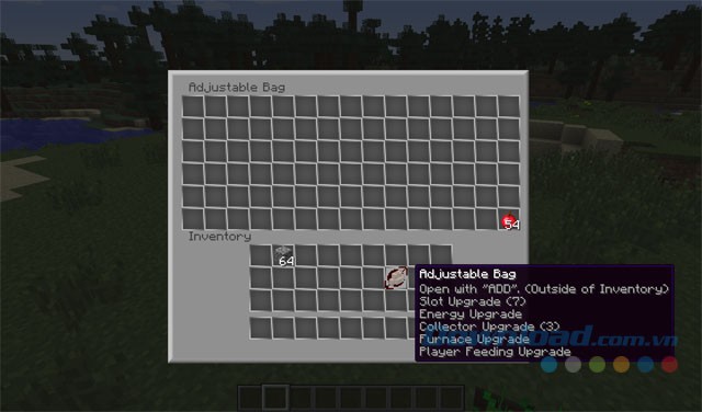 Nhiều gói nâng cấp rương, balo