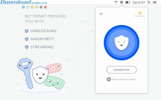 Phần mềm mạng riêng ảo miễn phí cho Macbook