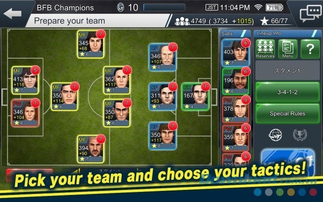 Chọn cầu thủ ra sân và bố trí đội hình thi đấu