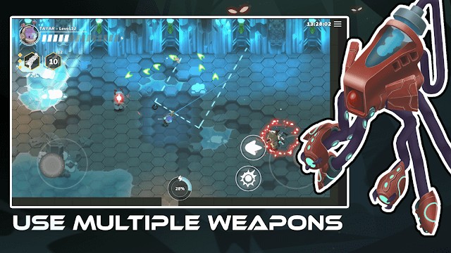 Sử dụng vô số vũ khí khác nhau