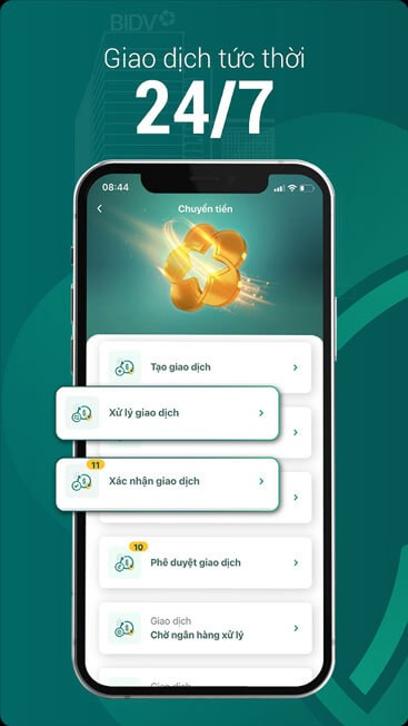 Thực hiện giao dịch 24/7