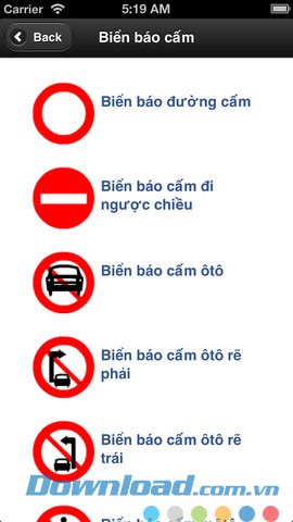 Biển báo giao thông for iOS