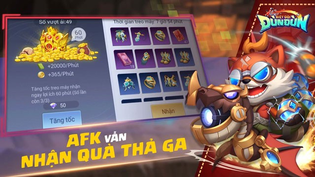 AFK vẫn nhận được quà thả ga