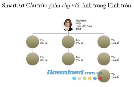 Biểu đồ tổ chức ảnh hình tròn