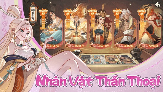 Nhiều nhân vật nổi tiếng khác nhau để thu thập