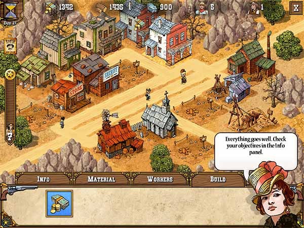 Sử dụng chiến lược thông thái để xây dựng thị trấn mới và đánh đuổi lũ cướp táo tợn