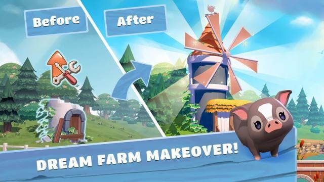 Biến những trang trại tồi tàn thành nông trang tuyệt đẹp trong game Big Farm: Home & Garden