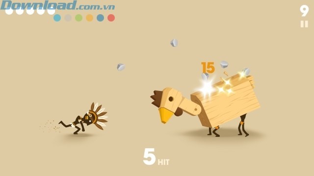 Tấn công các con thú bằng cách thô sơ nhất