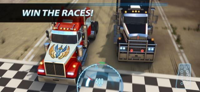 Giành chiến thắng cuộc đua với các quái xế xe tải khác