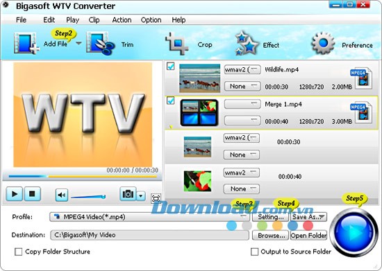 Bigasoft WTV Converter