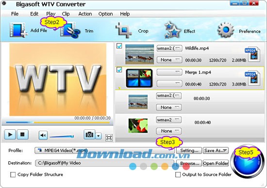 Bigasoft WTV Converter