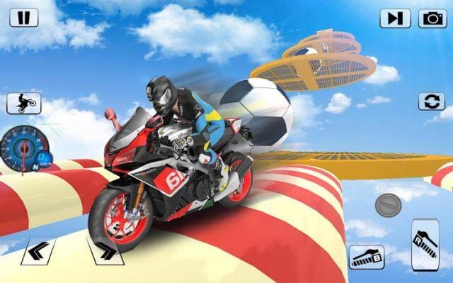 Đua moto địa hình trên không trung hấp dẫn trong game Bike Impossible Tracks Race