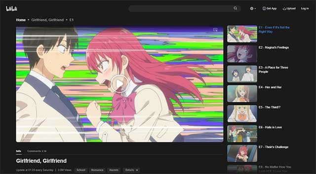 Bilibili cung cấp các video về nhiều chủ đề khác nhau nhưng chủ yếu là Anime