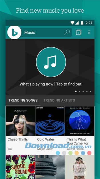 Tìm kiếm các bài hát mới bạn yêu thích