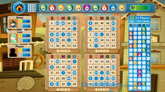 Game bingo trên máy tính Bingo Star