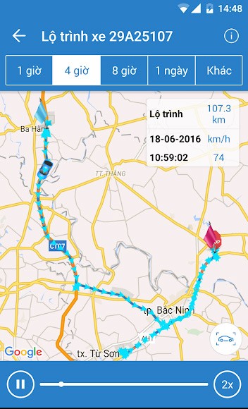 Giám sát lộ trình xe