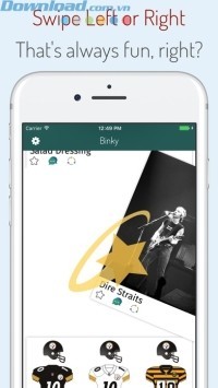 Vuốt sang trái hoặc sang phải