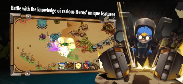 Chiến đấu bằng sự hiểu biết về tính năng độc đáo của các anh hùng khác nhau trong Bioocean Fantasy