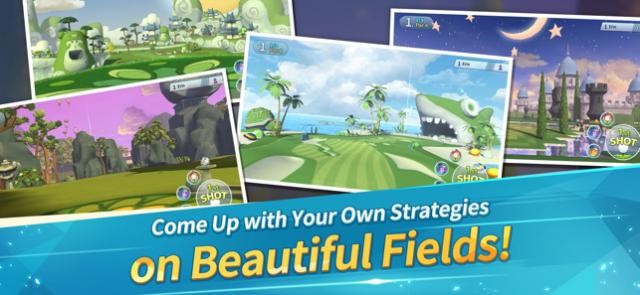 Đánh golf ở nhiều địa điểm đốc đáo trong Birdie Crush