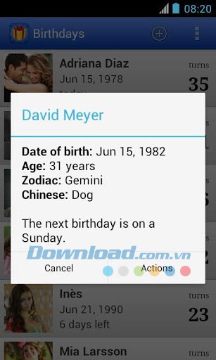 Birthdays for Android