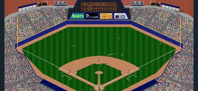 Tham gia các cuộc đấu bóng chày với đội khác trong game Bitball Baseball