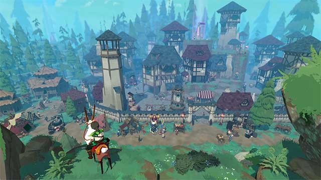 Hợp tác với bạn bè để xây dựng thị trấn và các công trình