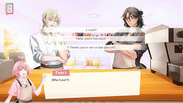 Lối chơi pha trộn giữa nhập vai và mô phỏng phong cách Visual Novel