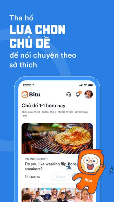 Tha hồ lựa chọn chủ đề luyện nói