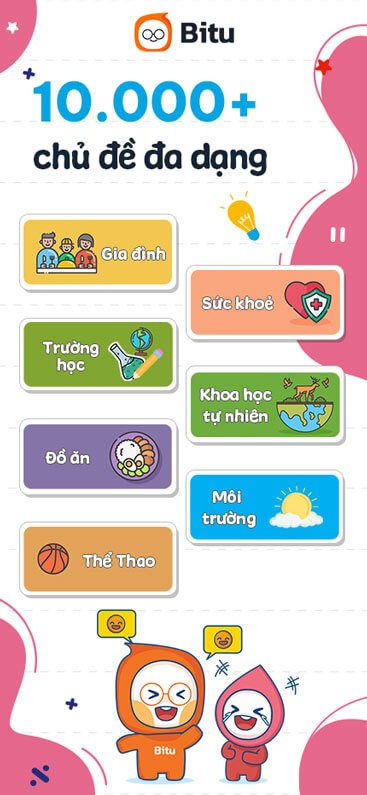 Hơn 10000 chủ đề đa dạng