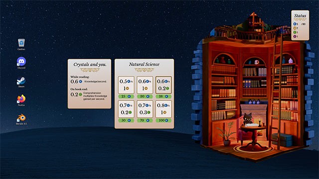 Cùng mèo đen học phép thuật và tiến bộ trong Black Cat Book Club game